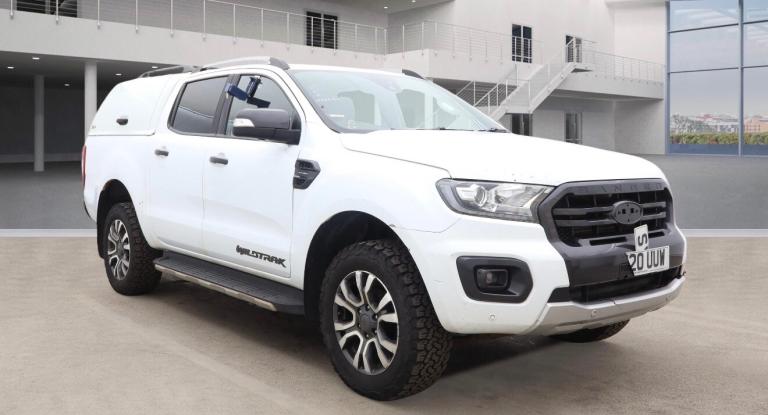 2020 20 FORD RANGER 2.0 ECOBLUE 213 WILDTRAK AUTO 4WD WHITE DOUBLE CAB PICK-UP