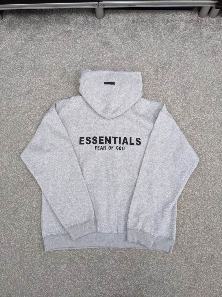 Essentials grey hoodie size large