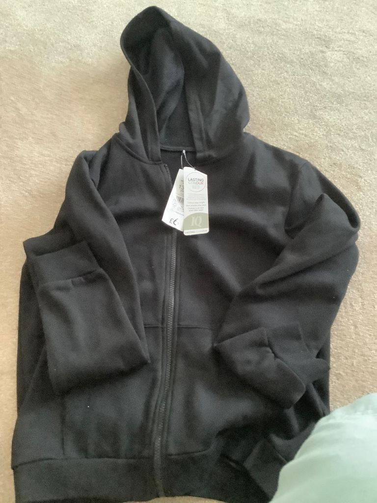 Black Hoodie age 13/14 - new - Brought for school but never worn