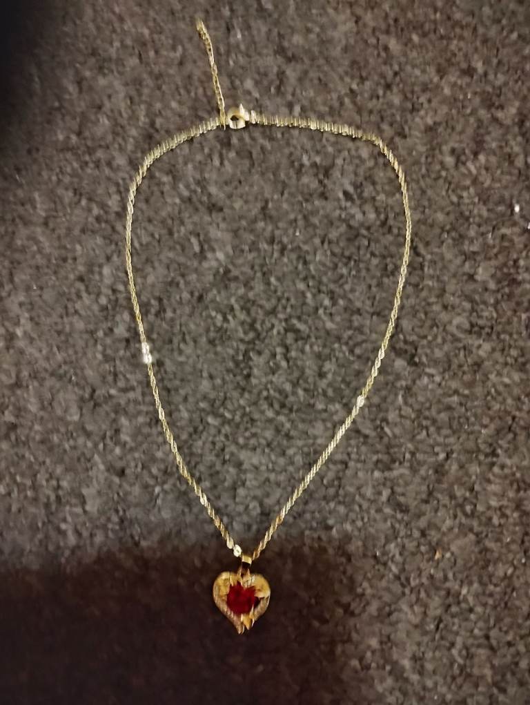  Rose Heart Pendant 