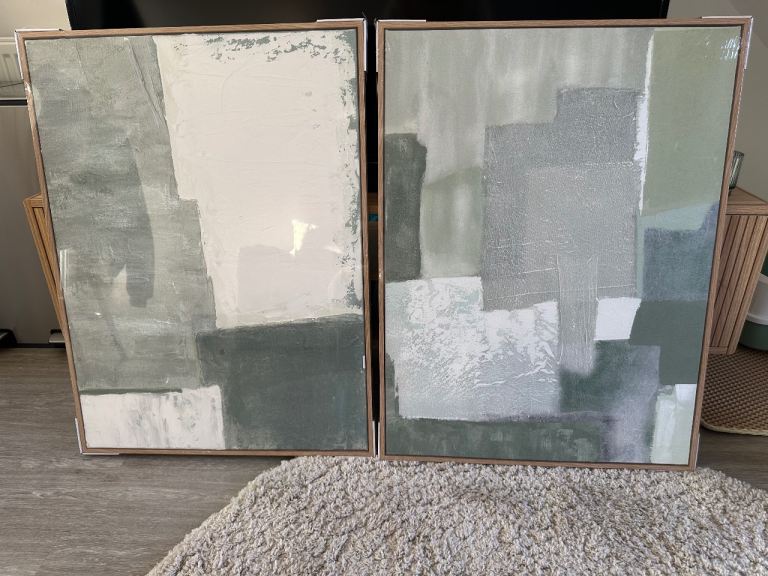 Very Michelle Keegan abstract canvas prints x2 