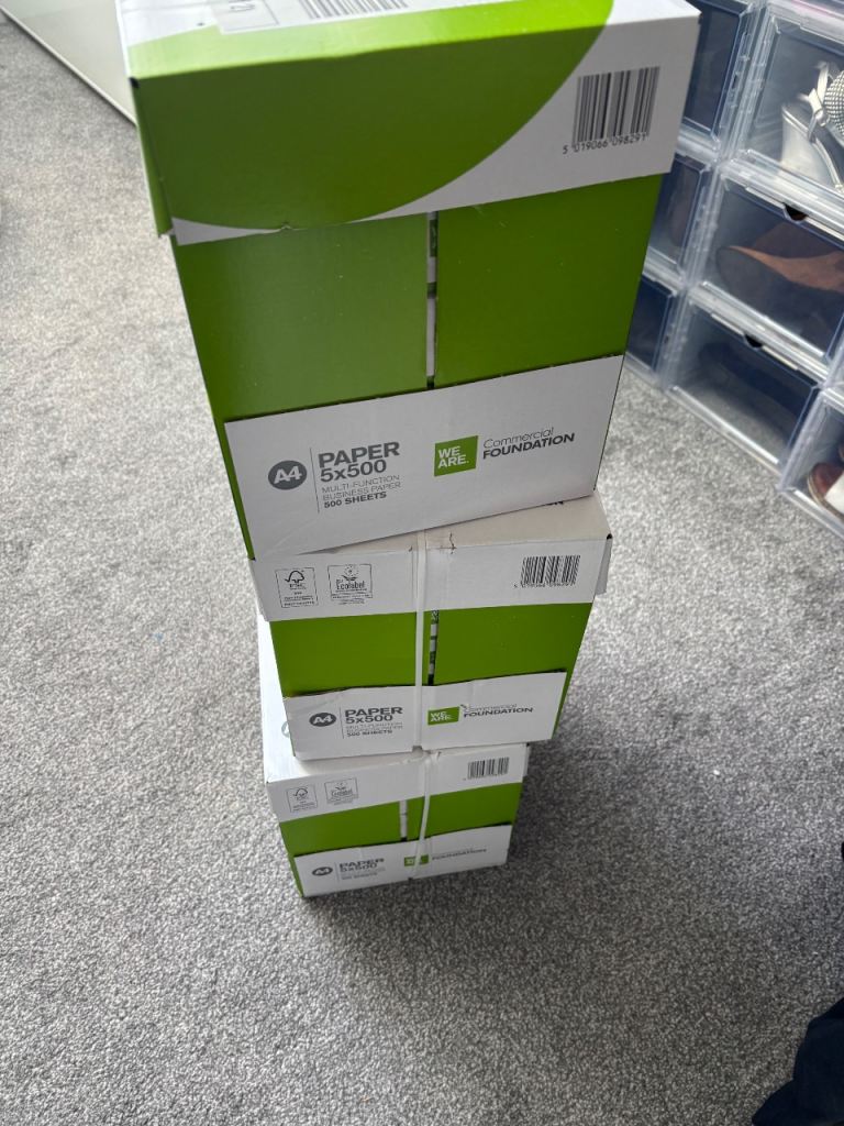A4 x3 boxes of Multi-Function Business Paper - 5x500 Sheets, NEW
