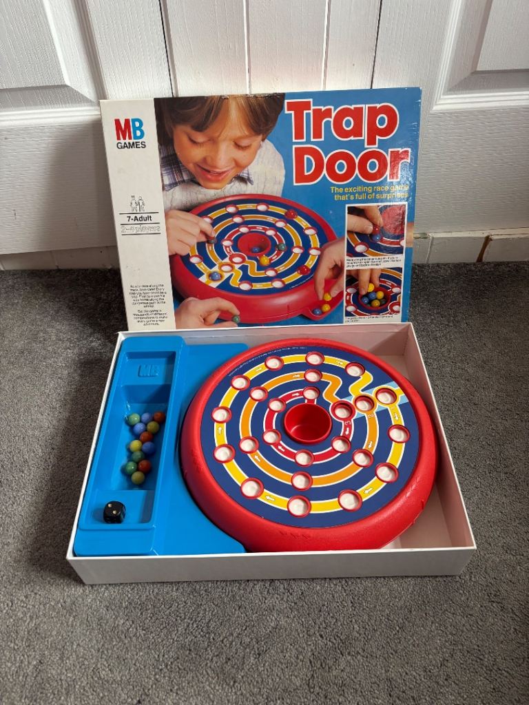 Vintage Trap Door Board Game MB Games Retro 1982