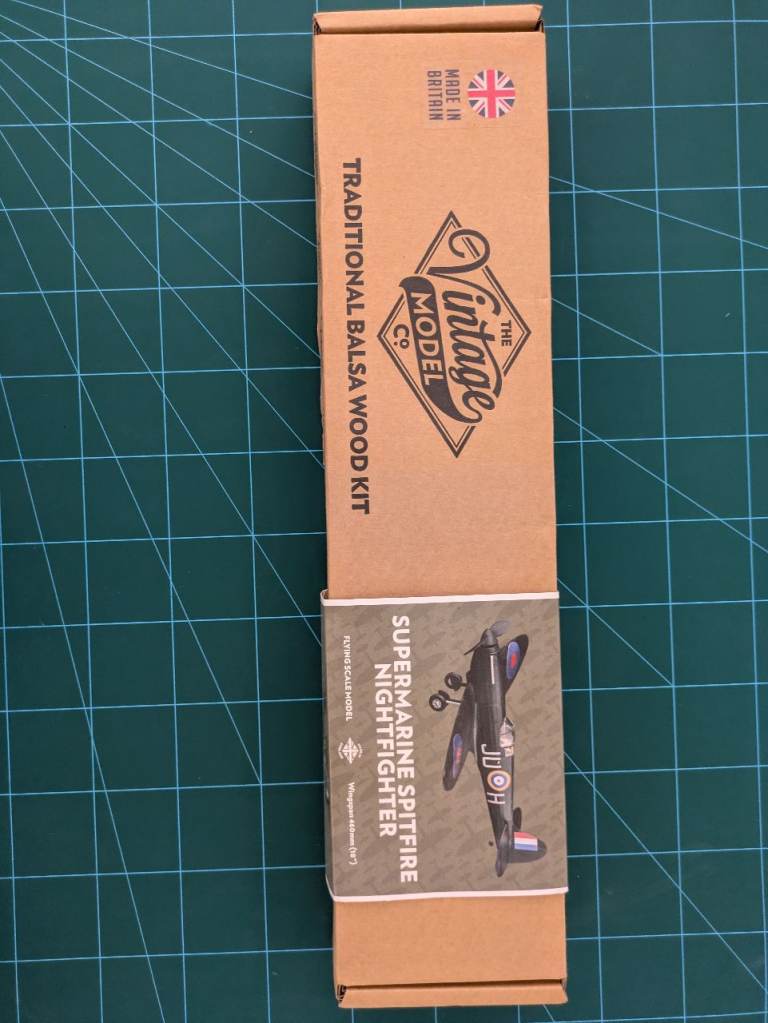 Vintage Model Spitfire Rubber Powered Free Flight model