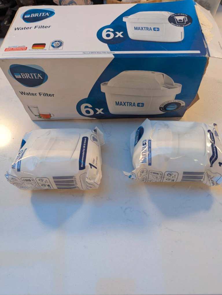 New, unused, 2 x Genuine Brita Maxtra+ Water Filter Cartridge Leftover cartridges, sealed in packets