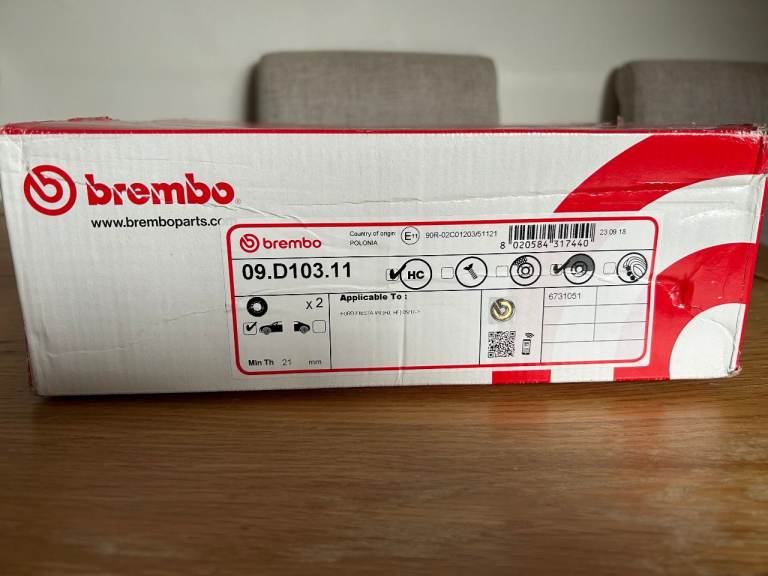 Brembo Brake Discs for Ford Fiesta VII