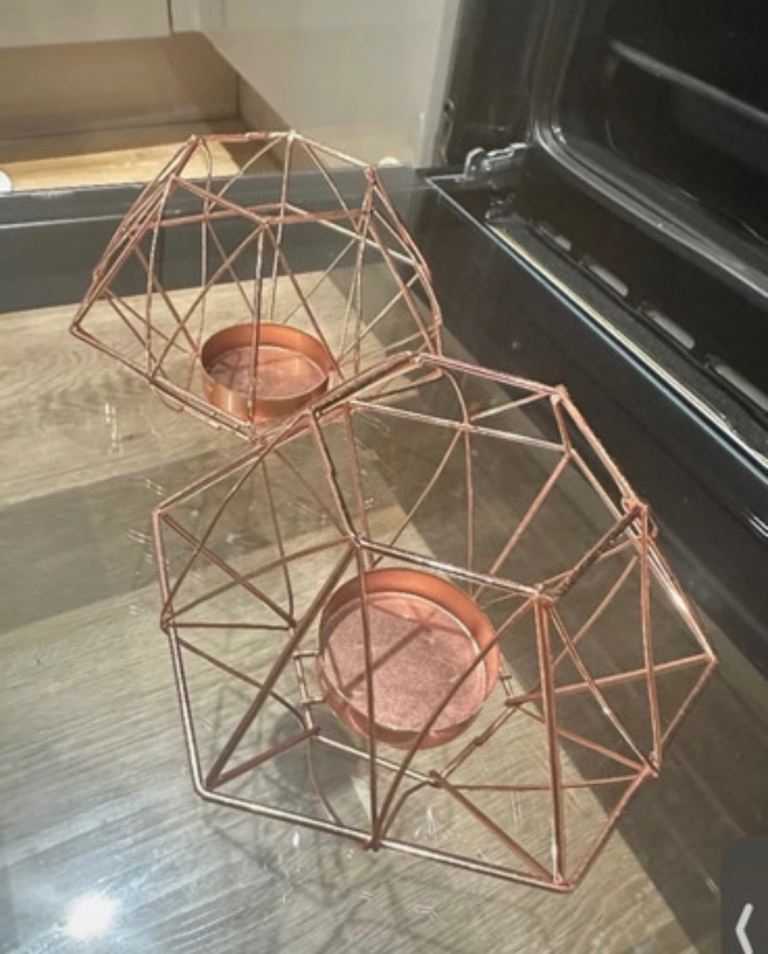 Tea light set for candle 