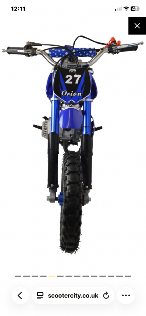 Orion 50cc mini dirt bike