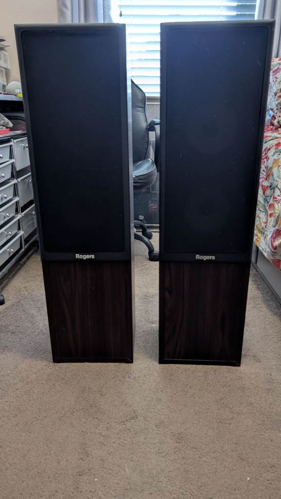 Rogers LS55 Floor Standing Speakers - Good Condition Hi-Fi Audio