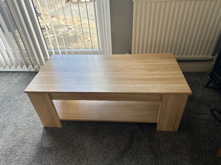 Wooden Coffee Table with Shelf – As Good As New