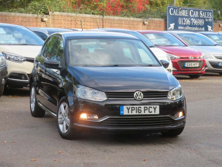 2016 Volkswagen Polo 1.2 TSI Match 5dr Black Petrol Manual ULEZ HATCHBACK Petrol Manual