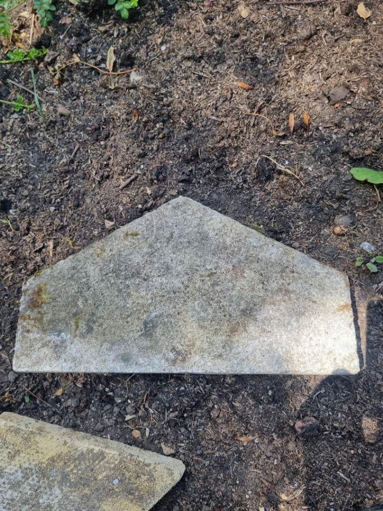 Paving slab for plant pots