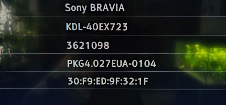 Sony BRAVIA KDL- 40EX723 3D TV 