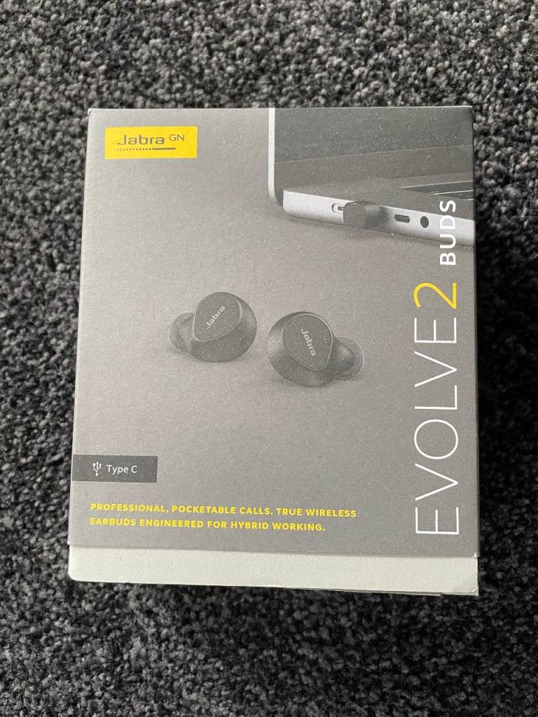 Jabra Evolve2 Ear Buds True Wireless Bluetooth Earbuds with USB-C **BRAND NEW SEALED BOX**