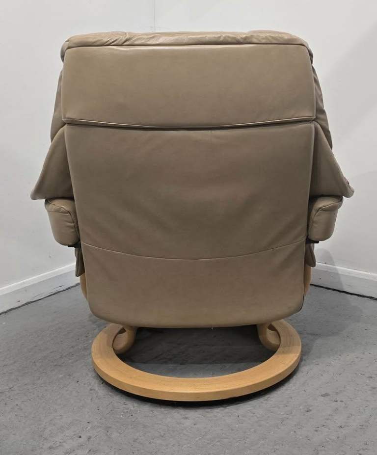Ekornes Stressless Leather Recliner Chair Beige 52252