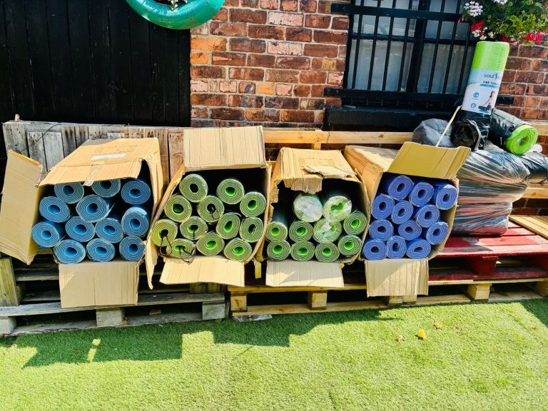 Soul Smart Eco-Friendly Non-Slip Fitness Yoga Mat with Carrying Strap - £8 each 