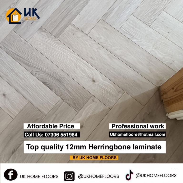 Top Quality 12mm Herringbone Laminate Flooring