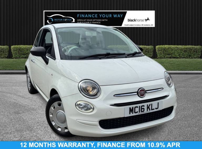 2016 16 FIAT 500 1.2 POP HATCHBACK 3DR PETROL MANUAL EURO 6 (S/S) (69 BHP)