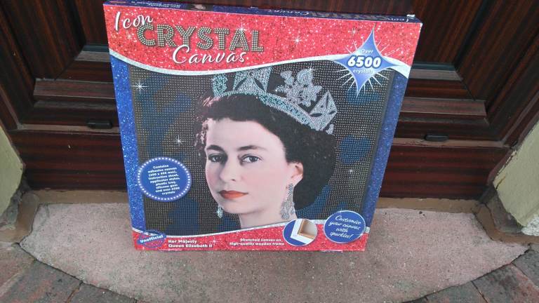 Crystal Canvas of Queen Elizabeth II - Brand New