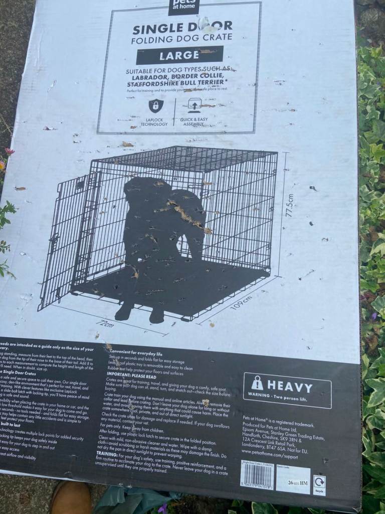 Large dog crate