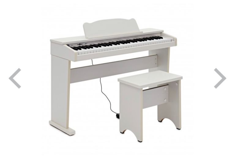 Children’s White Piano and Stool (reduced from £100)