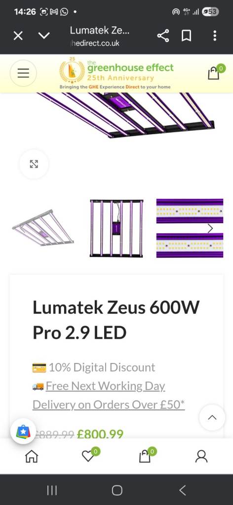 Lumatek ZEUS 600W Pro 2.9 LED