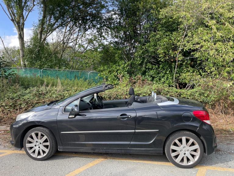 PEUGEOT 207 CC 1.6 VTI GT CONVERTIBLE 11 REG BLACK MOT MARCH 3RD 2026 SERVICE HISTORY LOW INSURANCE