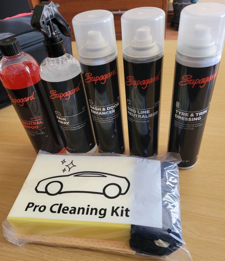 Supagard Car Cleaning Aftercare Kit with carry case Unused 