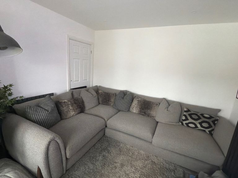 Sofology Marble Arch corner sofa and footstall