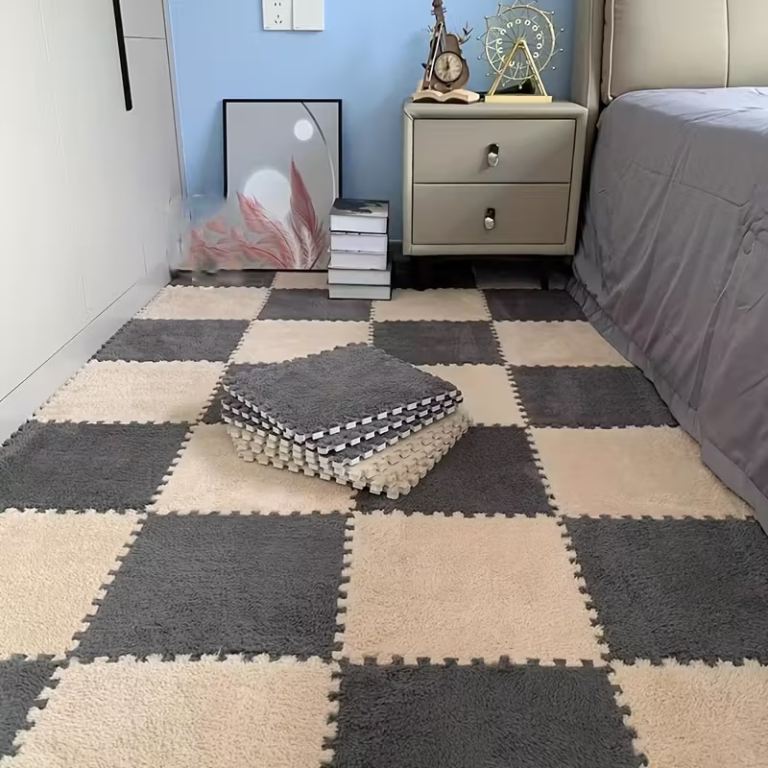 26pcs Washable Faux Fur Mat Set for Home Use