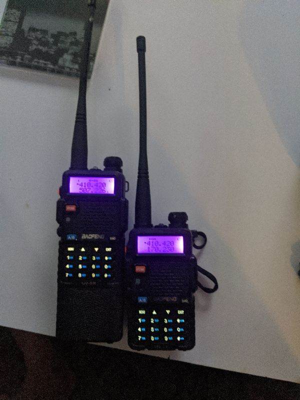 Pair of Baofeng UV-5R Walkie Talkies – Good Condition