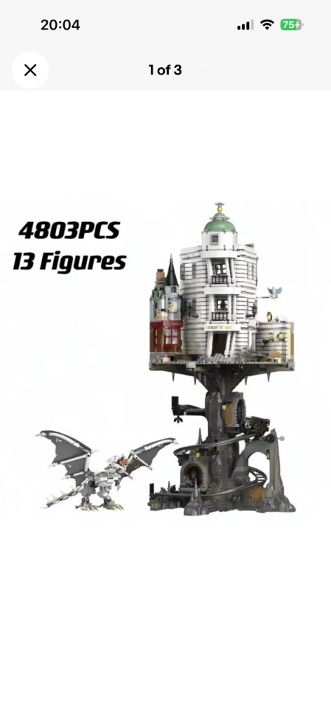 Harry Potter Gringots Wizarding Bank Building Block Set 
