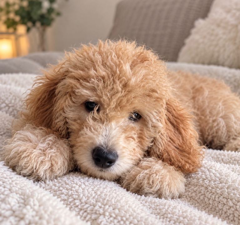 F1B Mini Goldendoodle boy – 12 weeks old
