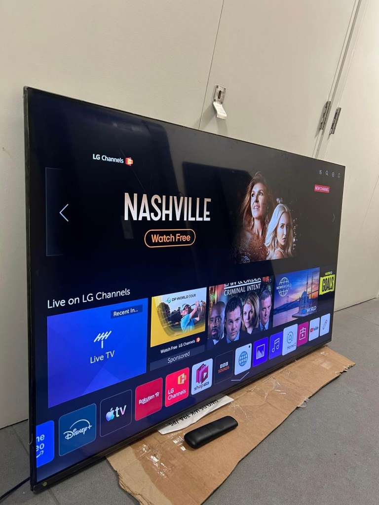 65"LG NANOCELL 4K Smart uhd hdr wifi led TV - Black, Good Condition