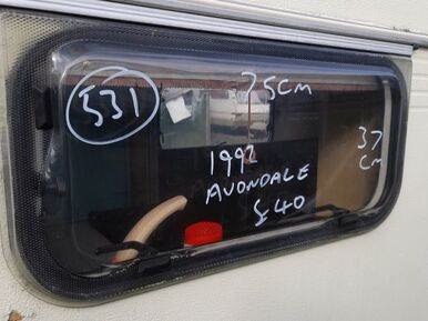 Avondale caravan kitchen window 