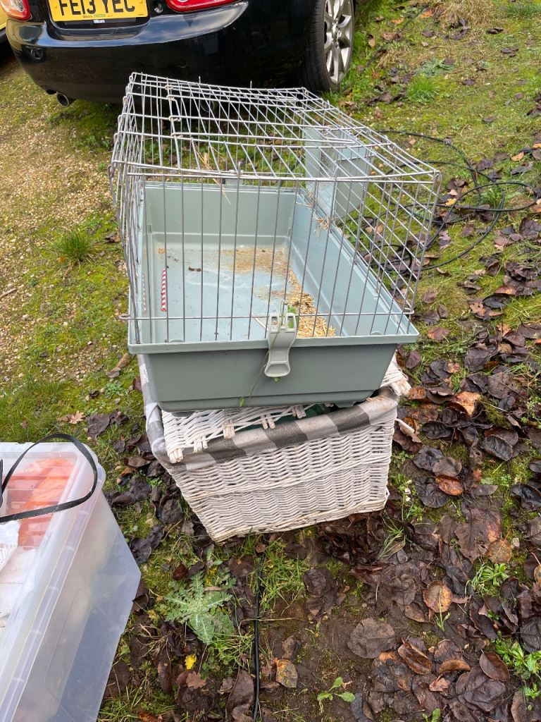 Rabbit small furry cage 