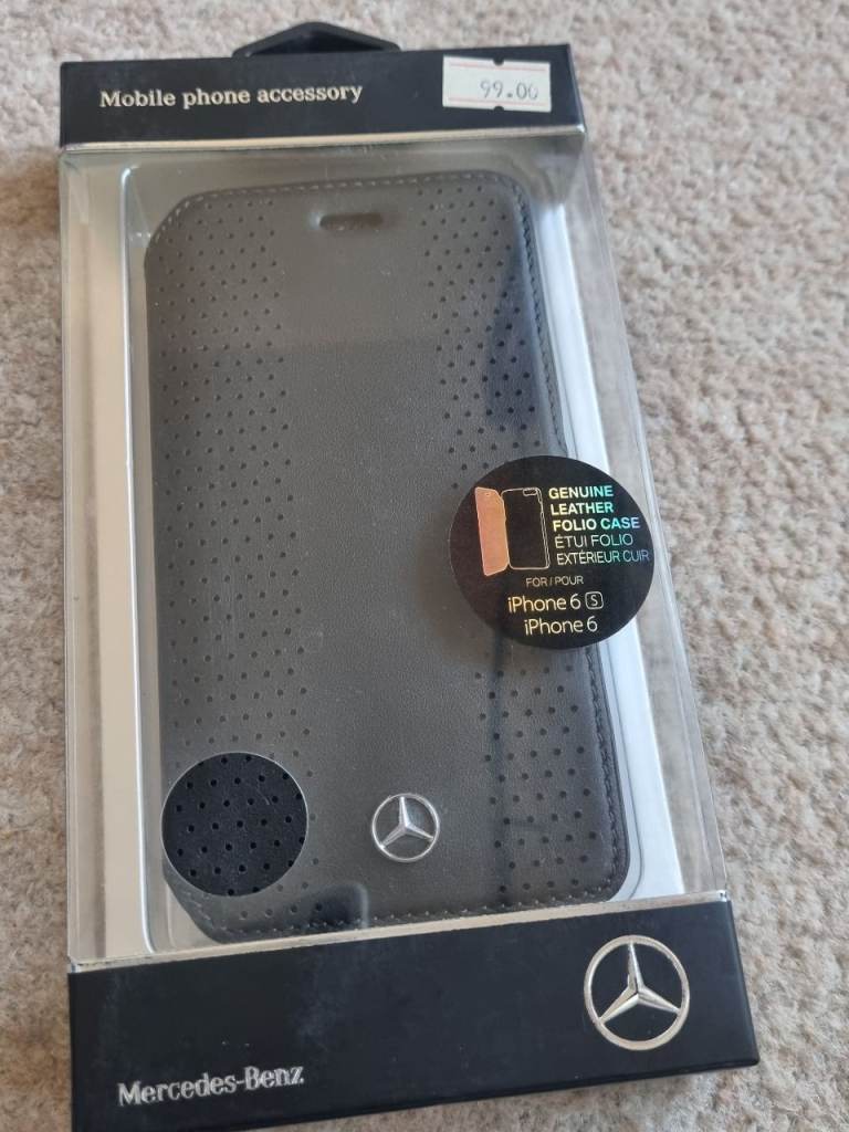 Mercedes-Benz Genuine Leather Folio Case for iPhone 6/6s – NEW