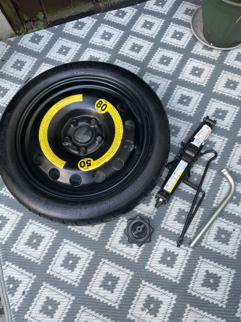 Audi Vw seat skoda 16” space saver wheel and jack kit 