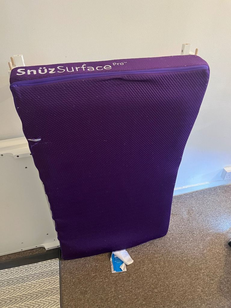 SnuzSurface Pro Cot Mattress - Purple, As Good As New