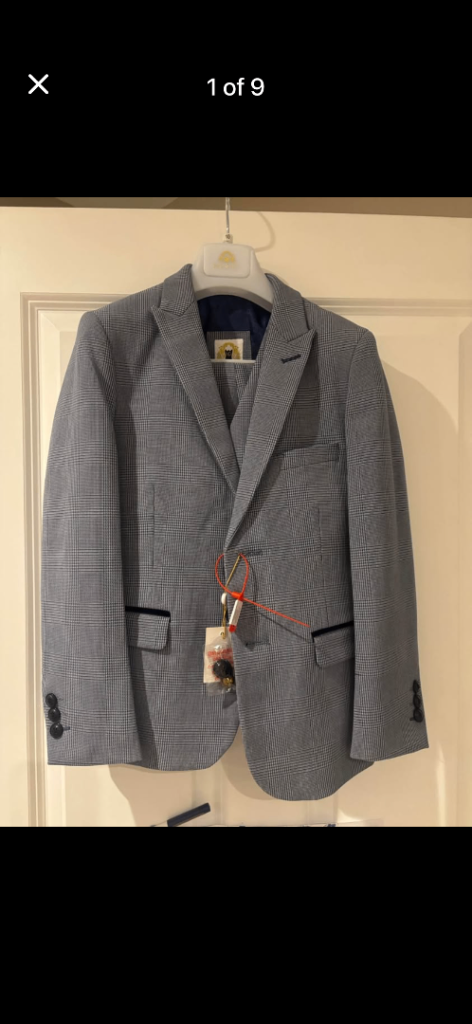 Marc Darcy Bromley Suit (Sky) Age 10