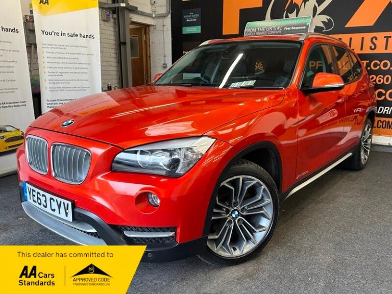 63 reg Bmw X1 Xdrive 2.0d Xline 6 speed 4x4 TD, start/stop, full black leather.