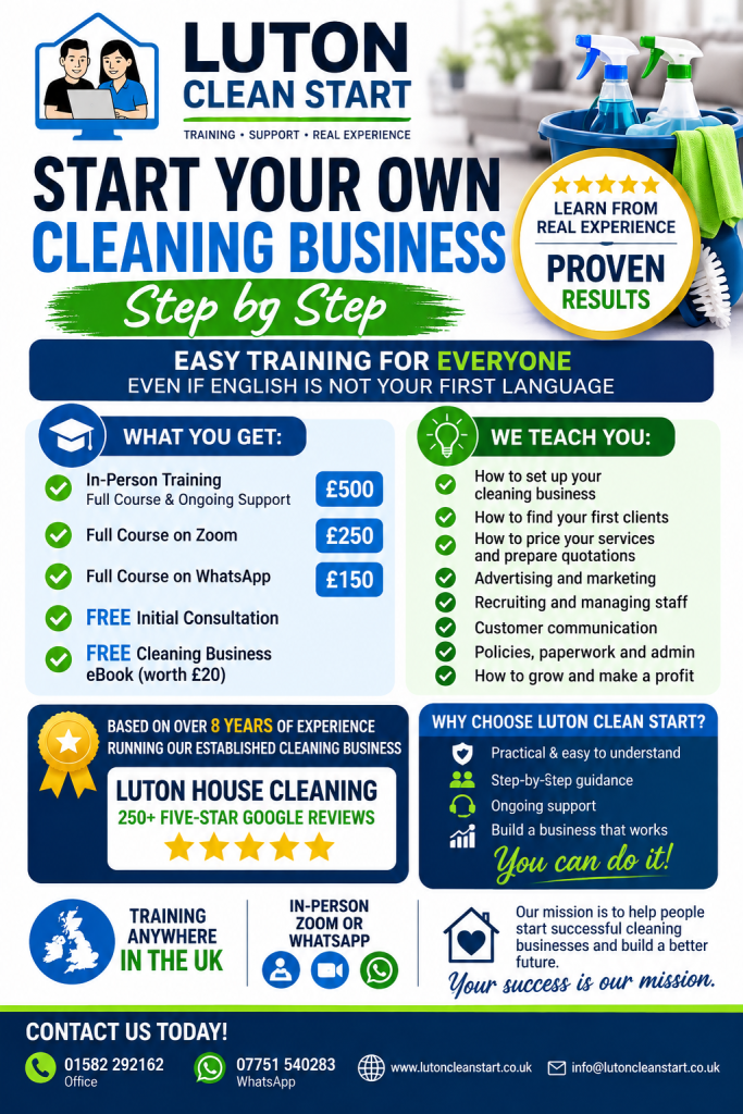 Start Your Own Cleaning Business | Expert Training & Support