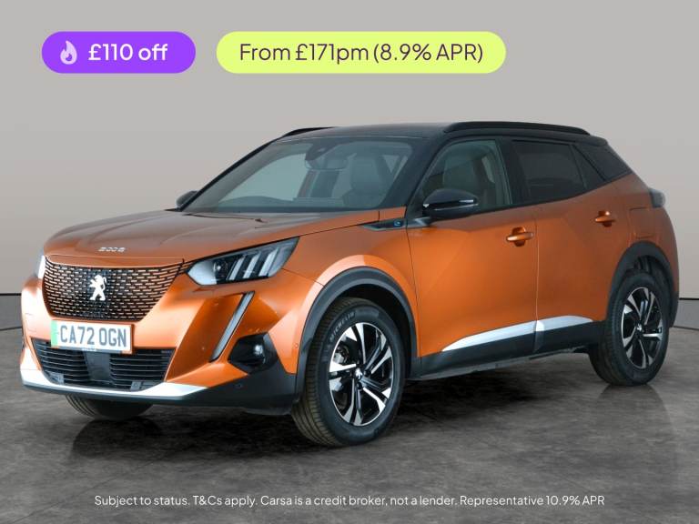 2022 Peugeot E-2008 50kWh GT SUV 5dr Electric Auto (7kW Charger) (136 ps) - REVERSE CAM - NAV - S...