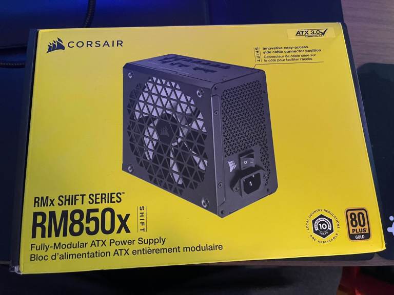 image for Corsair RM850x SHIFT Fully Modular ATX Power Supply - ATX 3.0