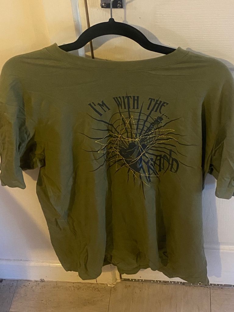 Men’s T-shirt Im with the band spider web L 