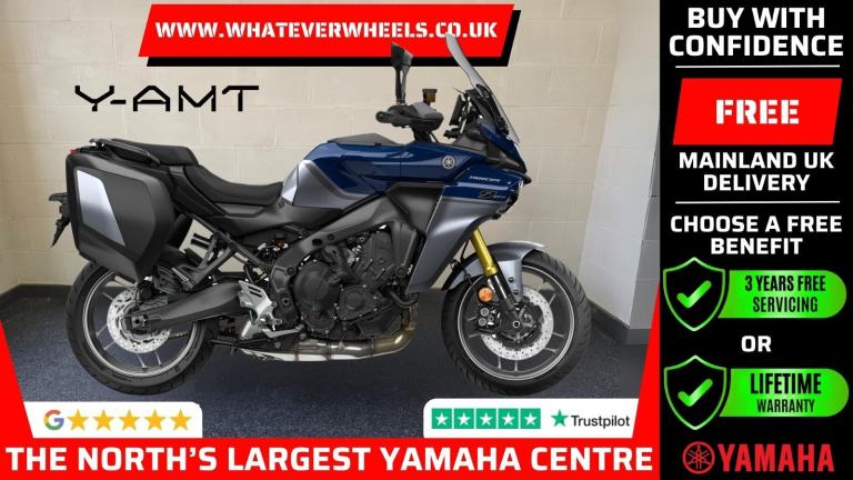3 Years Free Servicing or Lifetime Warranty Yamaha Tracer 9 GT+ Y-AMT