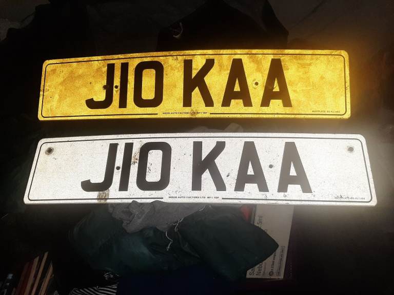 Private number plate 