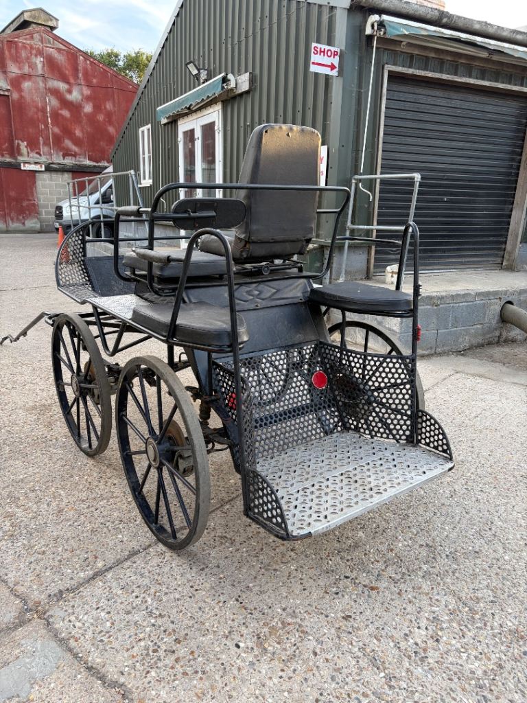 Black Horse Drawn Carriage / Cart - Good Condition