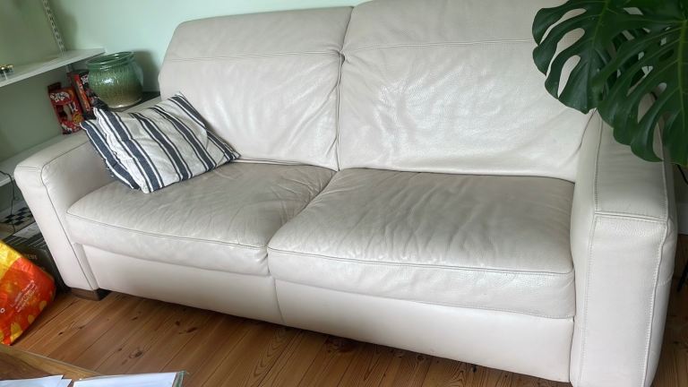 3 seater leather sofa
