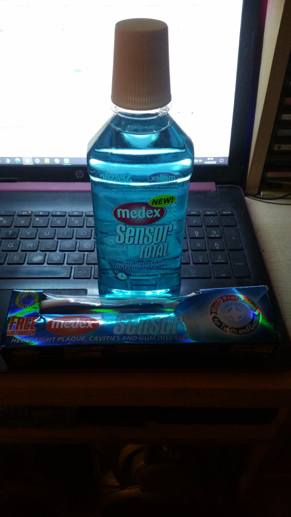 Medex sensor total mouth wash, Medex sensor toothpaste & tooth brush brand new!